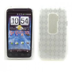 Gel Case  for HTC Evo 3D(Clear)